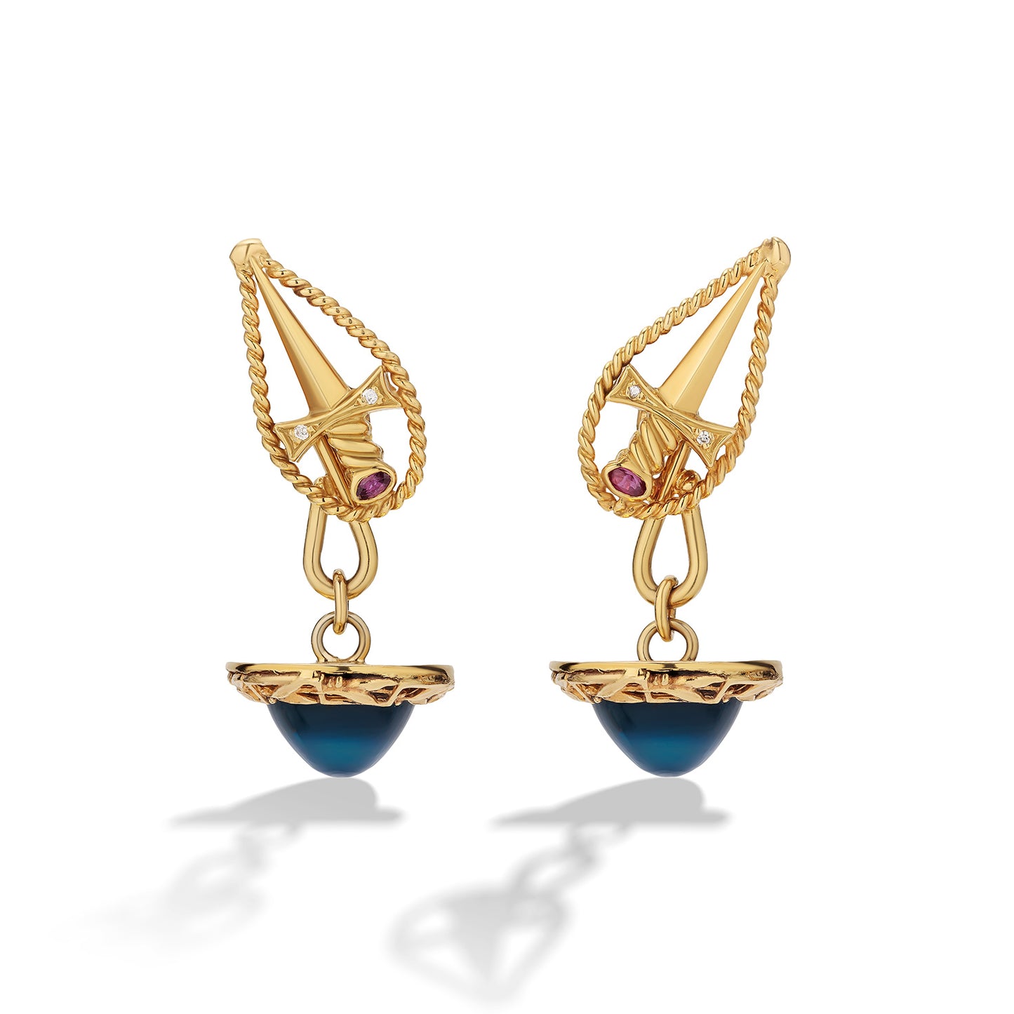 Chalcedony Spada Earrings