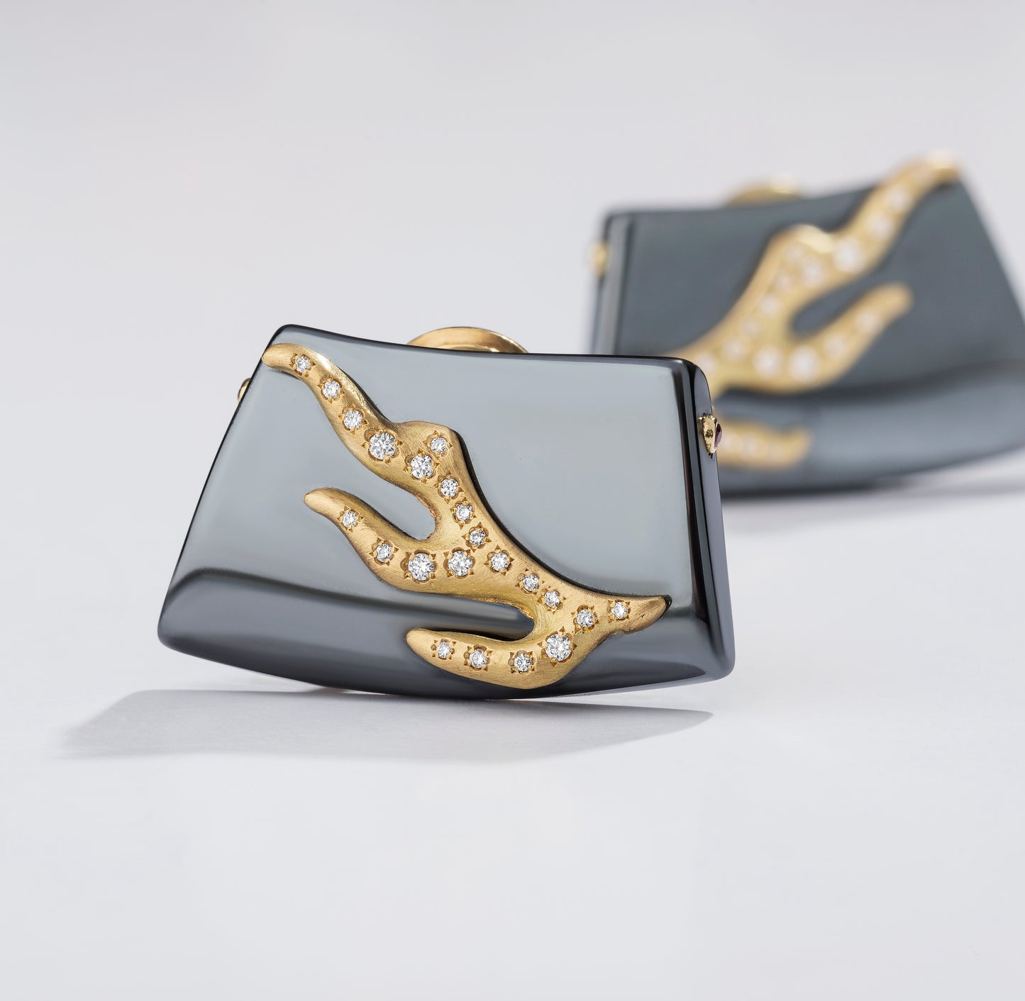 Hematite Blaze Earrings