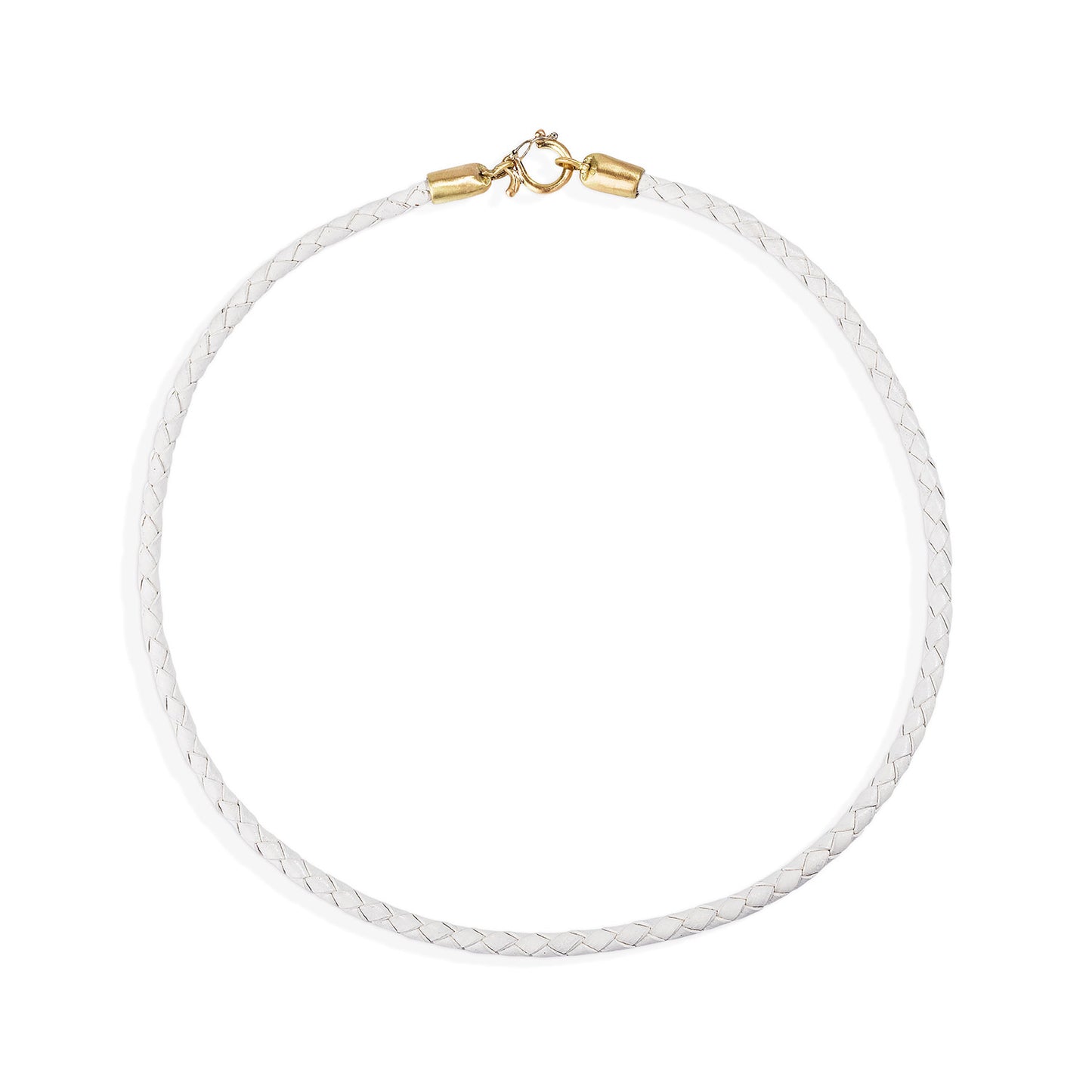 Cordino in pelle intrecciata