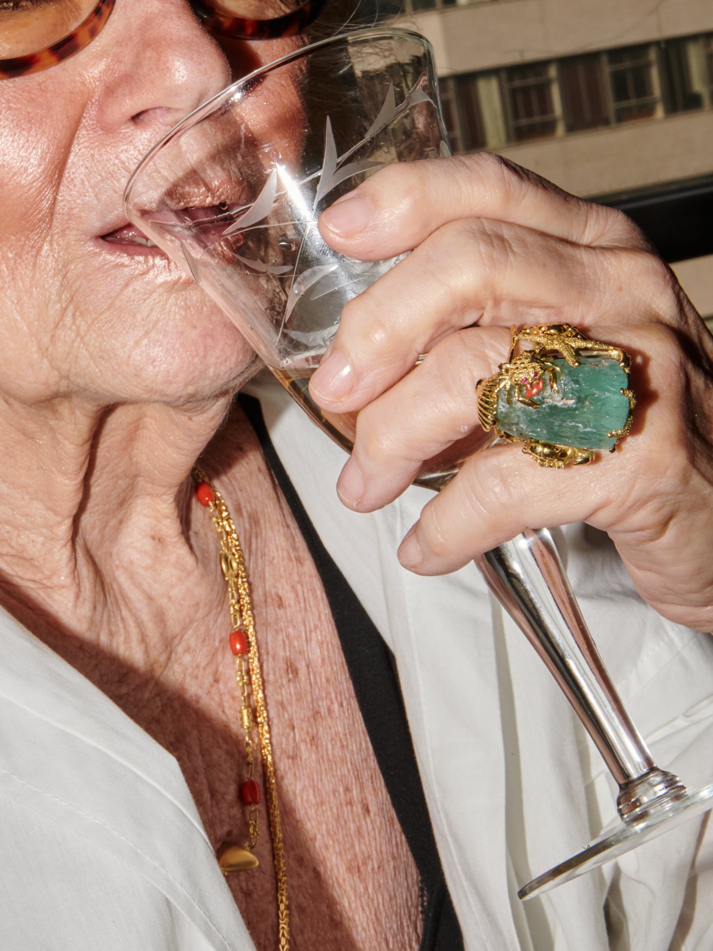 Anello Vita Marina in Acquamarina