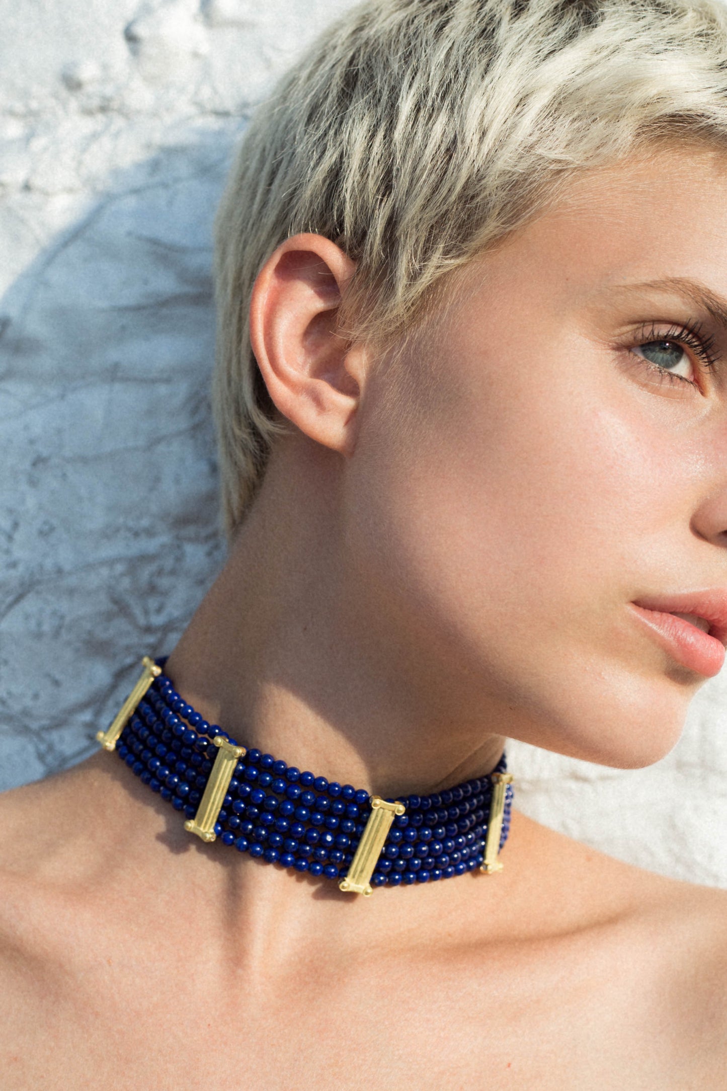 Lapis Colonna Choker