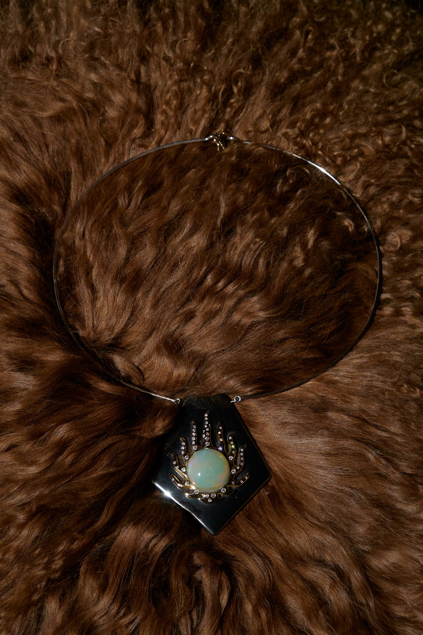 Hematite Blaze Necklace