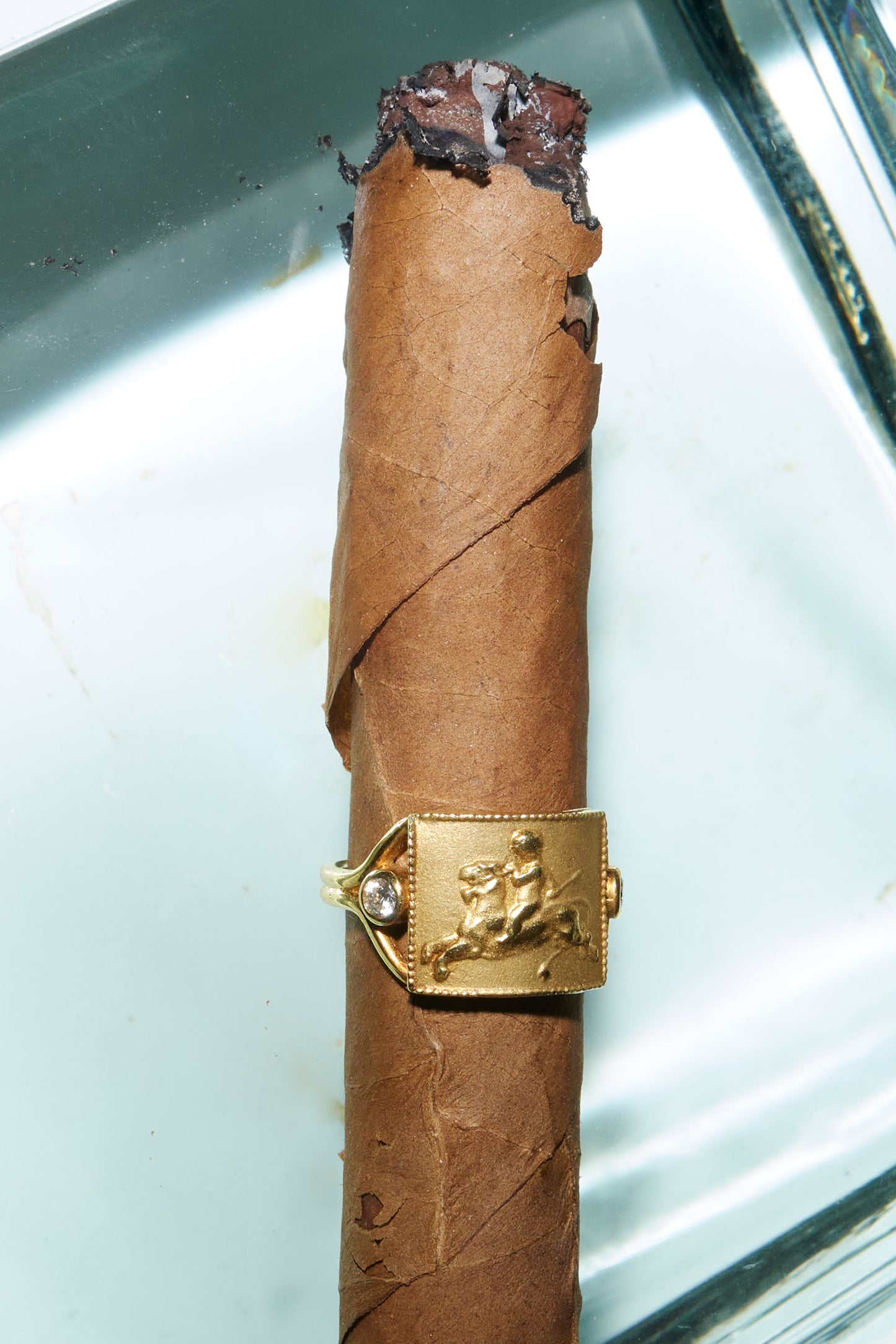 Anello Grifone con diamanti