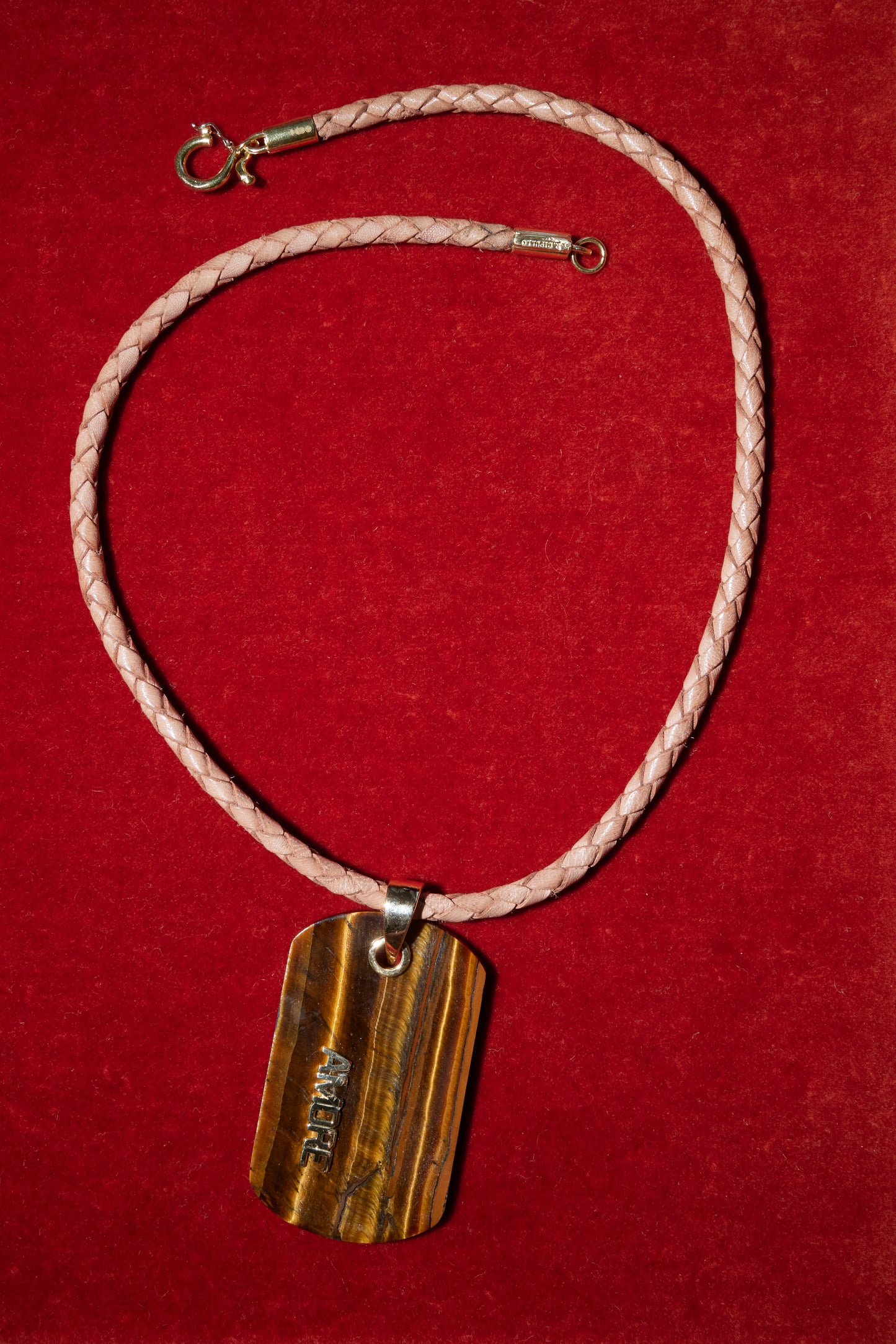 Tiger's Eye Cartellino Pendant