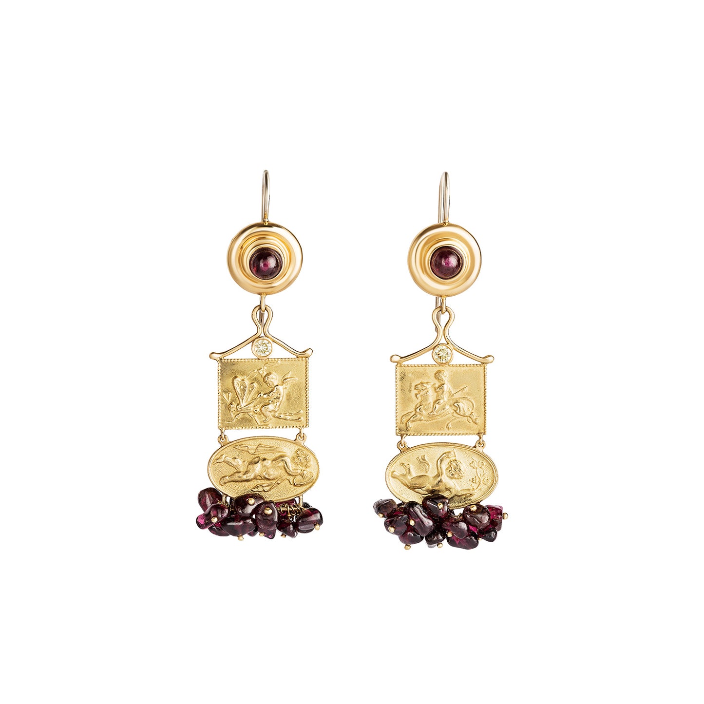 Garnet Tesoro Earrings