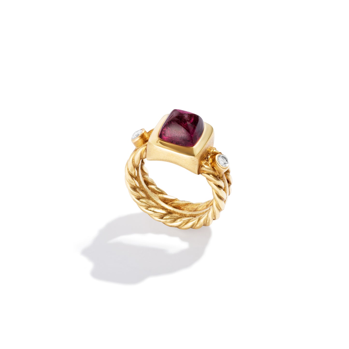 Anello Nodo in rubellite
