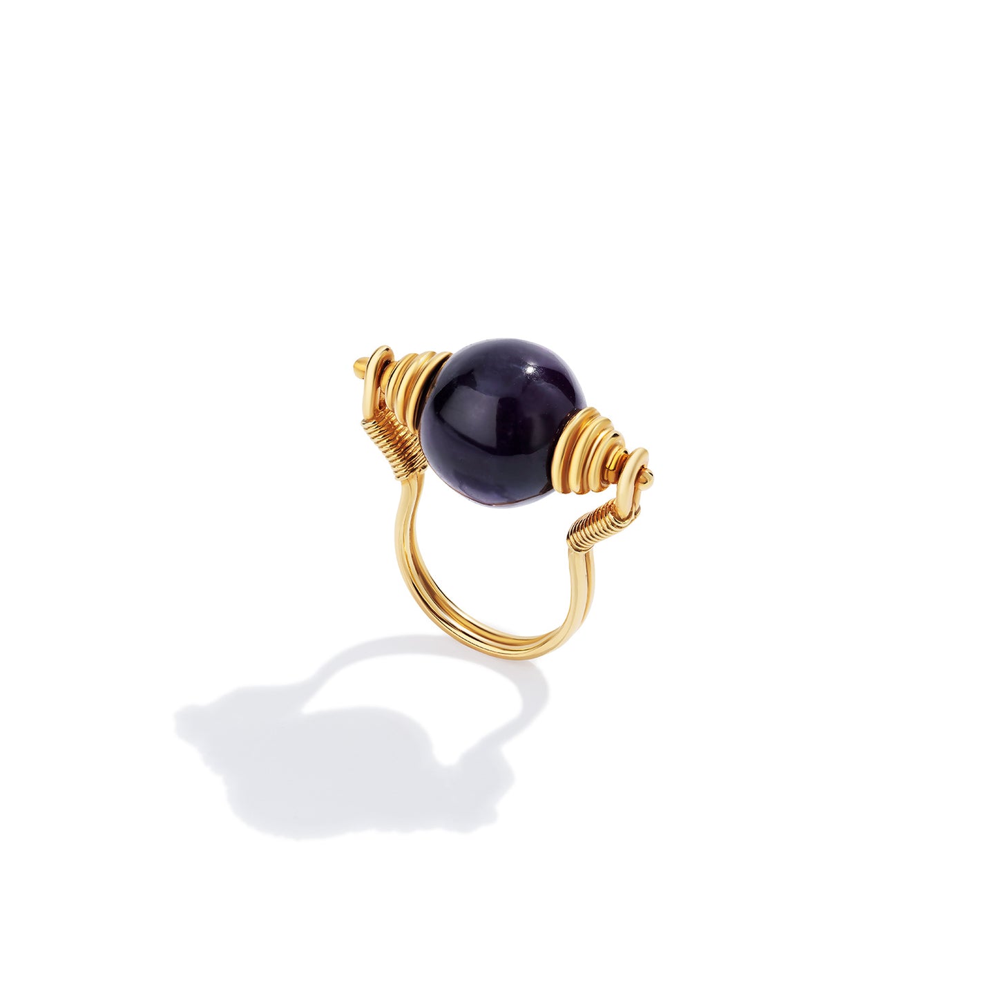 Amethyst Bocce Ring