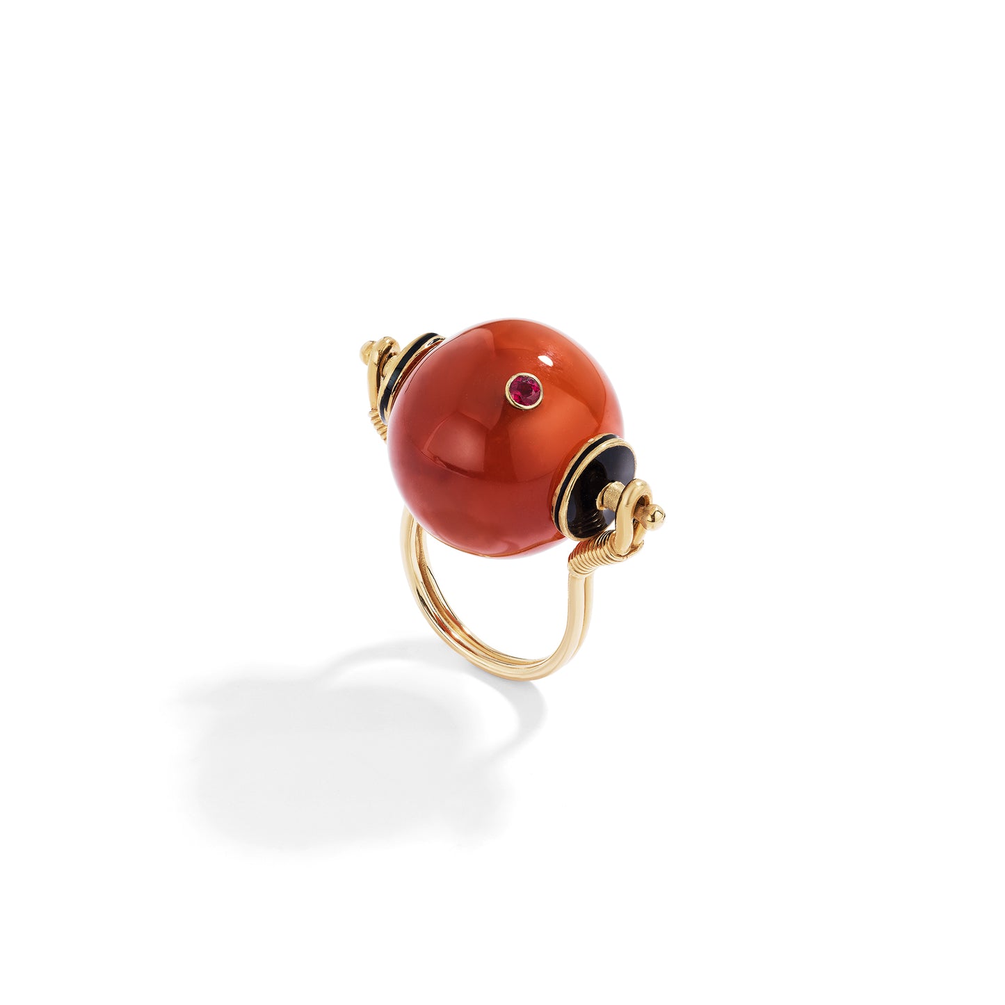 Carnelian Bocce Ring