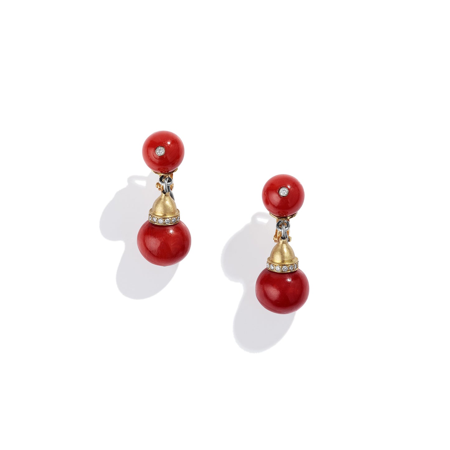 Coral Bocce Earrings