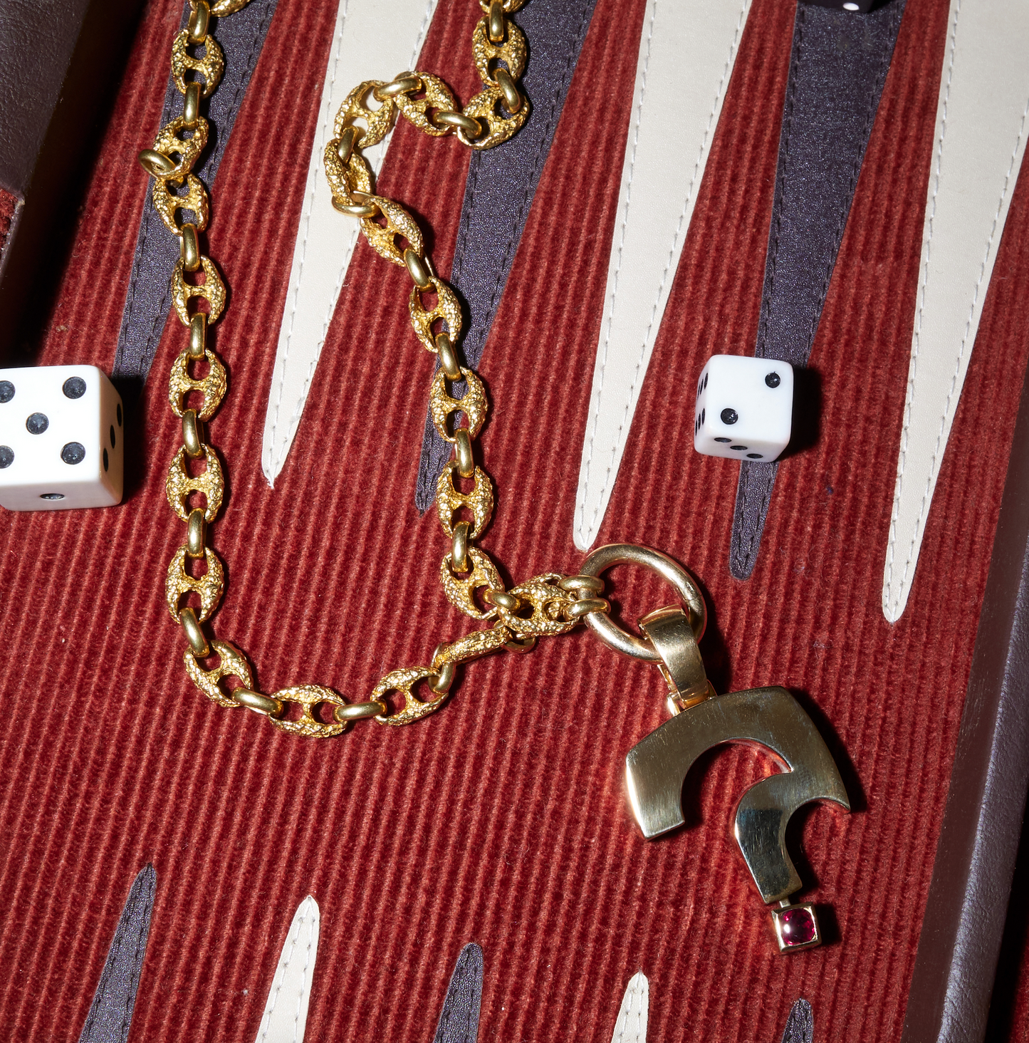 Ruby Question Pendant