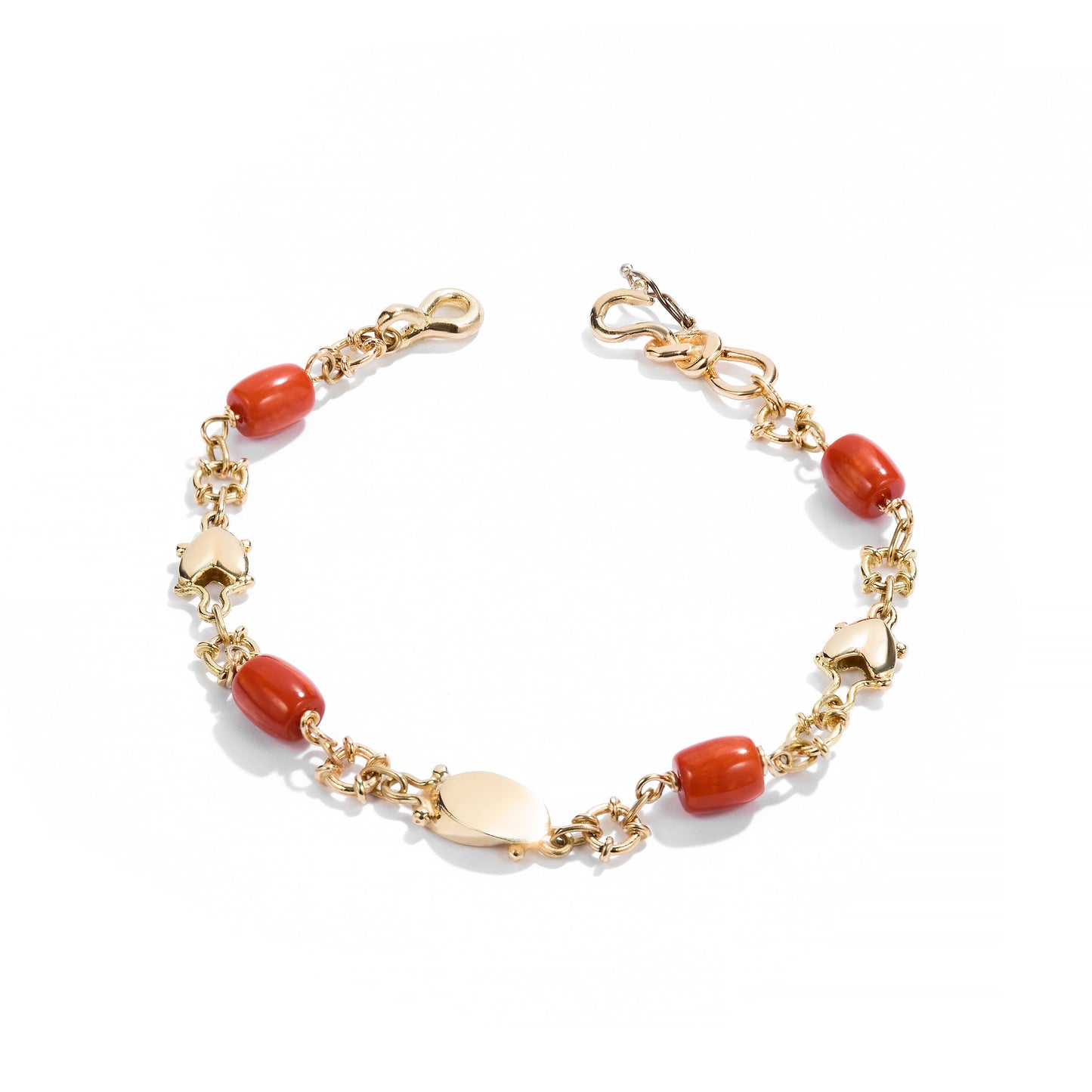 Bracciale Cuore Romana Corallo