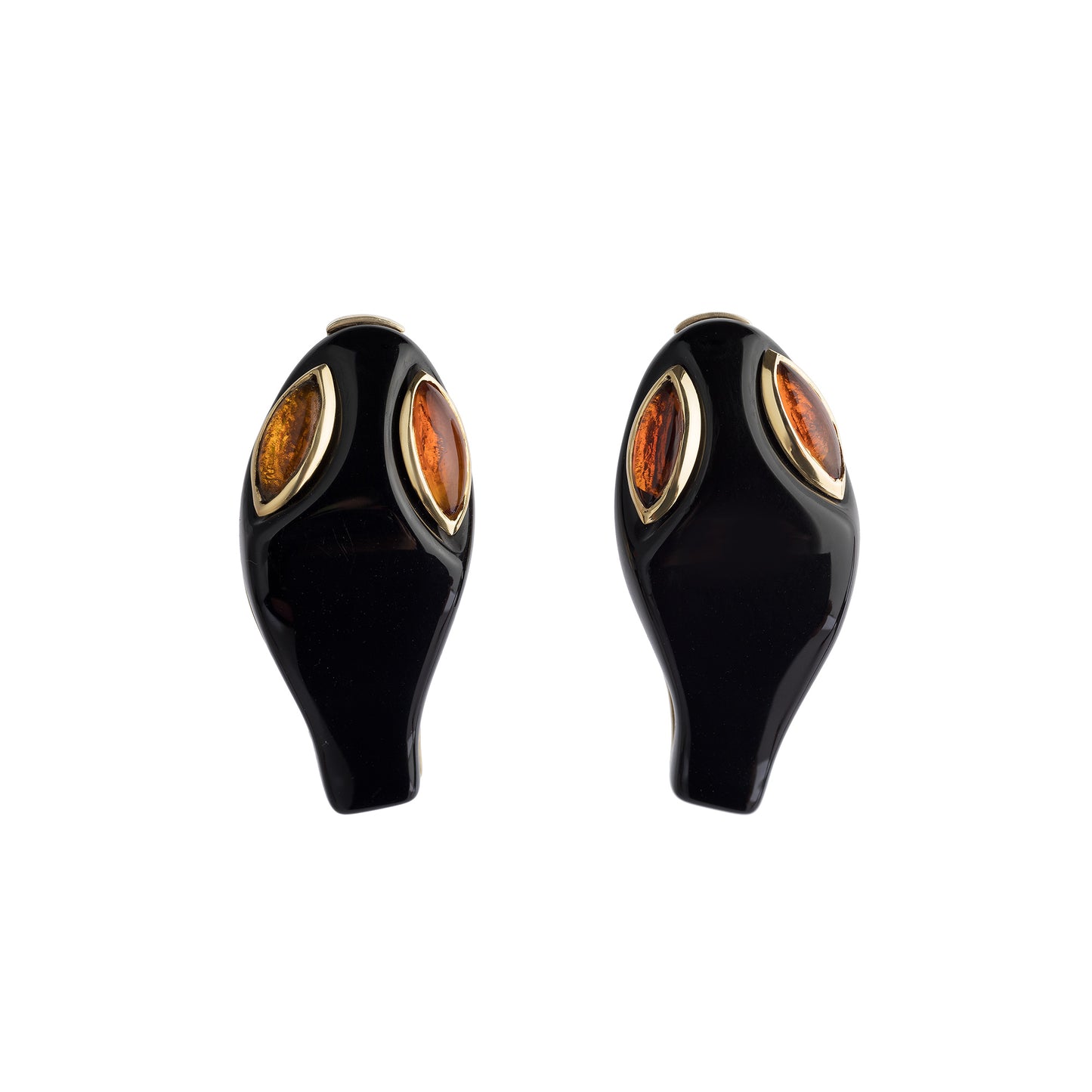 Orecchini Testa Serpente in Onice