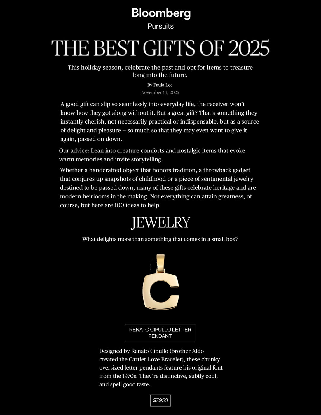 Bloomberg, 2025 Gift Guide