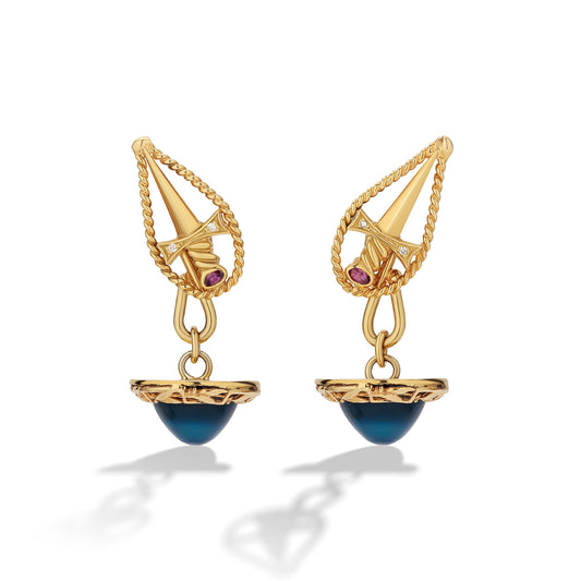 Chalcedony Spada Earrings