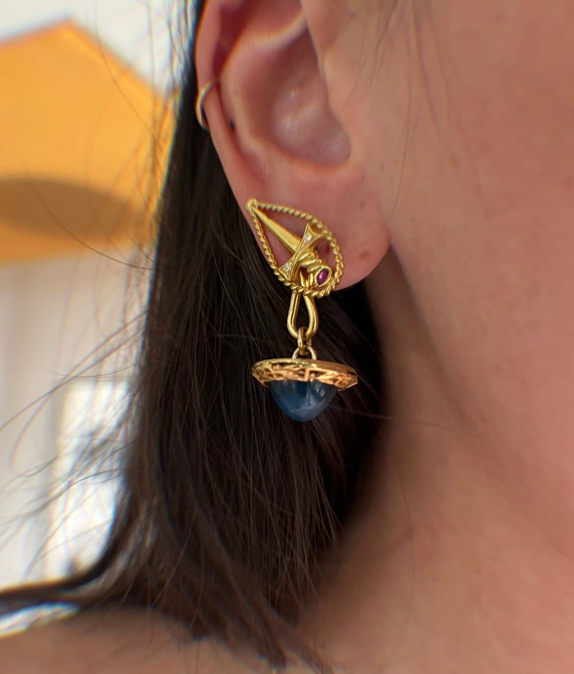 Chalcedony Spada Earrings