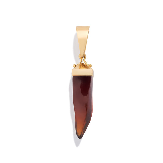 Garnet Cornicello Pendant