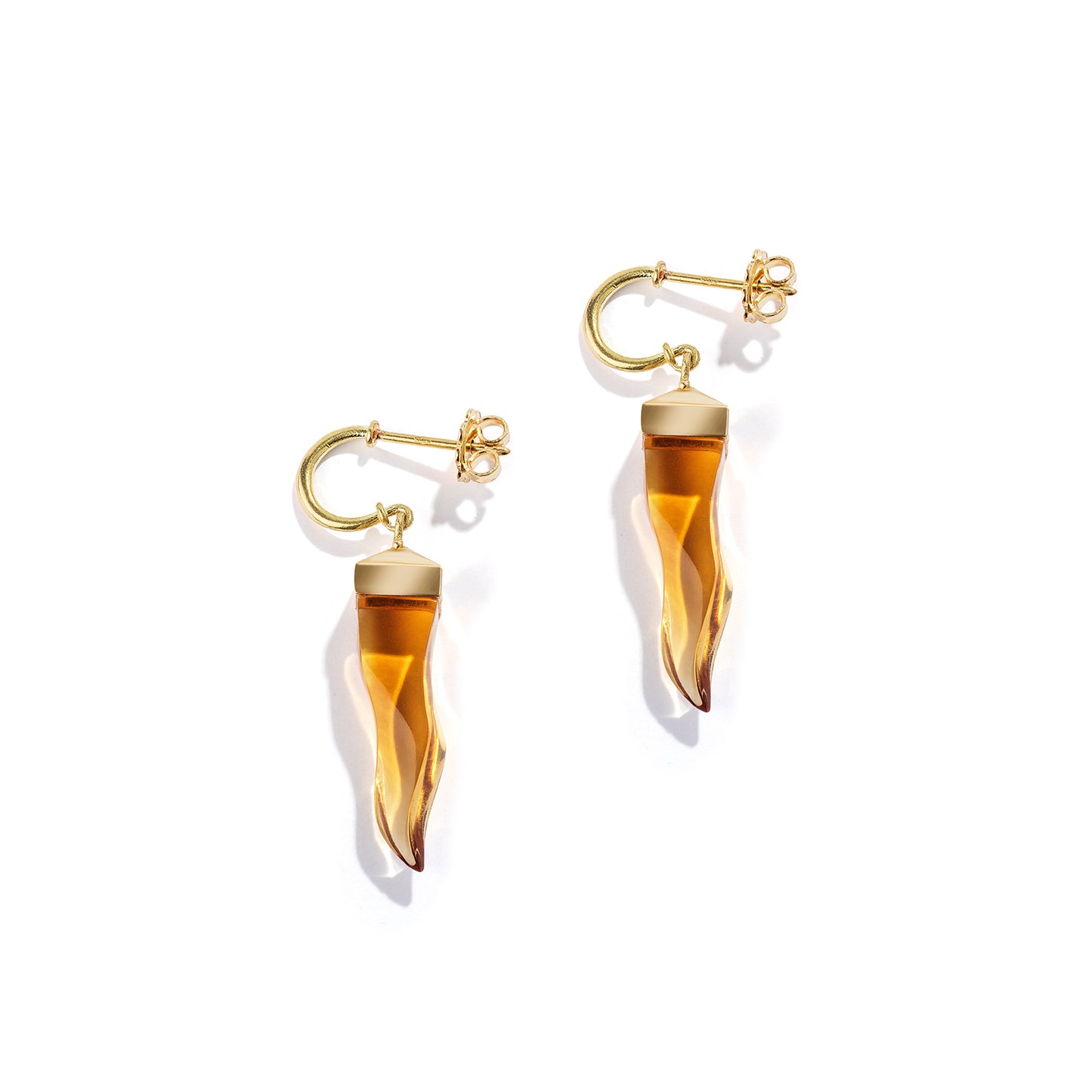 Citrine Cornicello Earrings