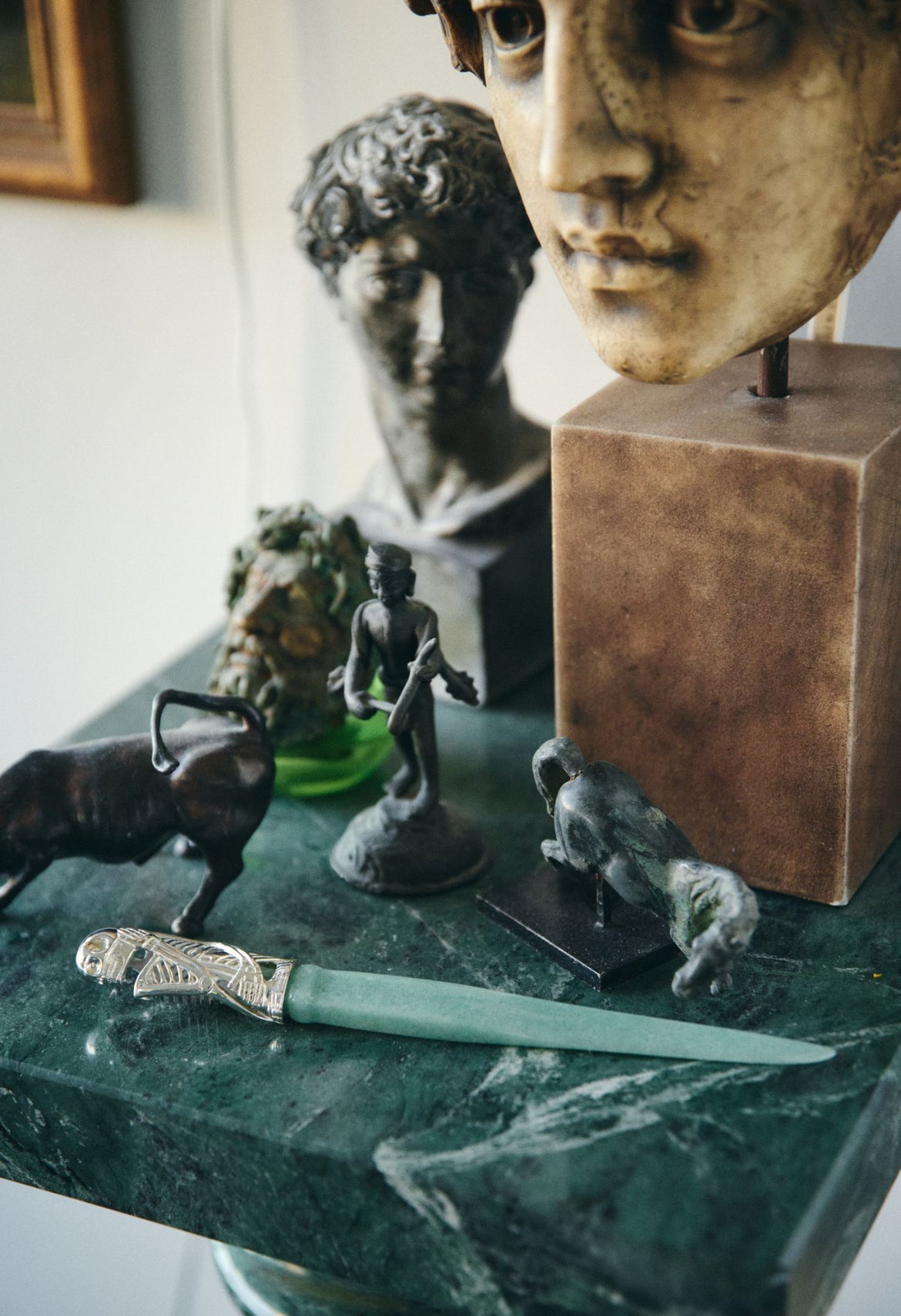 Jade Skeleton Letter Opener