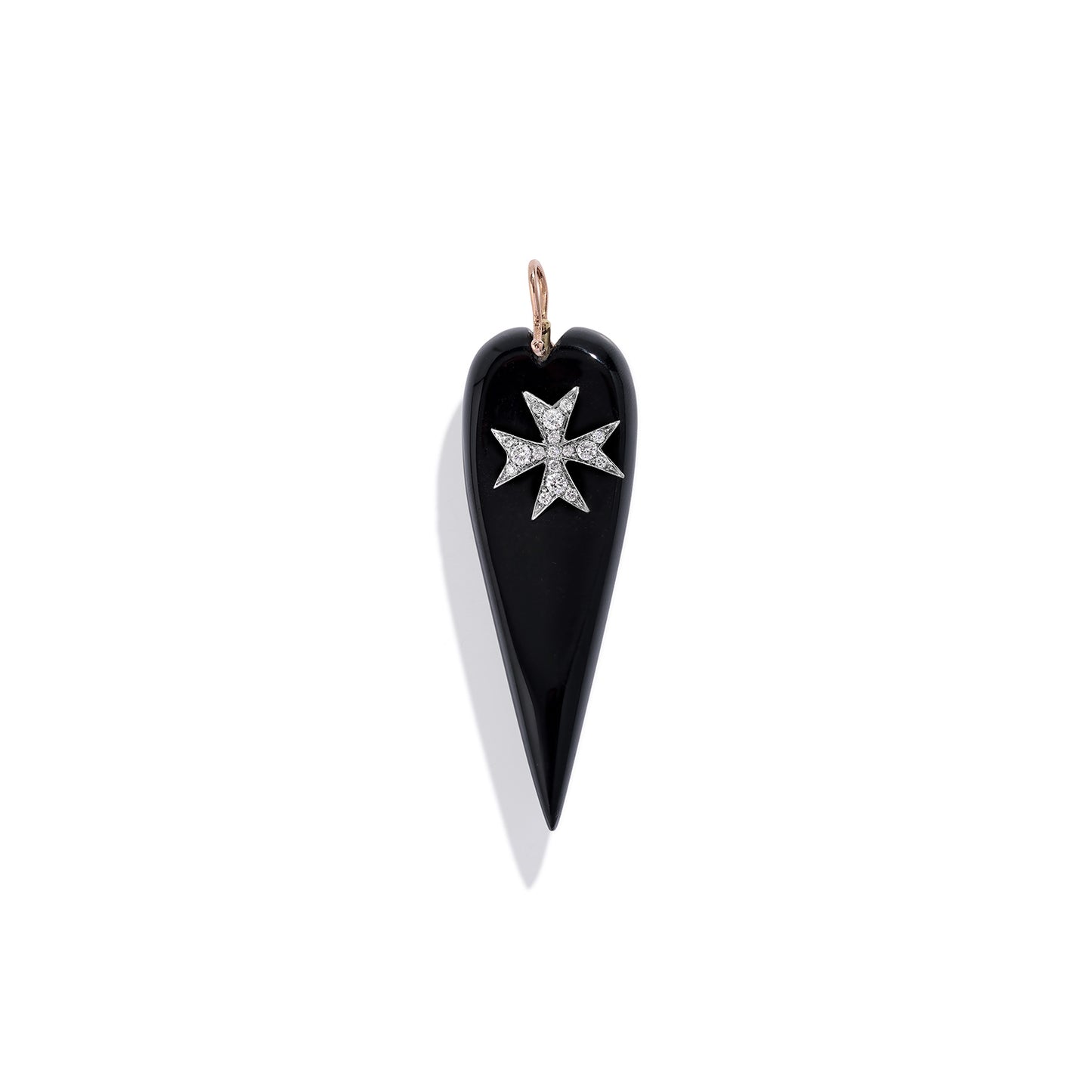 Onyx Cross Your Heart Pendant