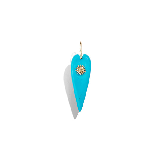 Turquoise Daylight Heart Pendant