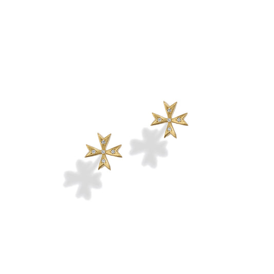 Diamond Traverso Stud Earrings