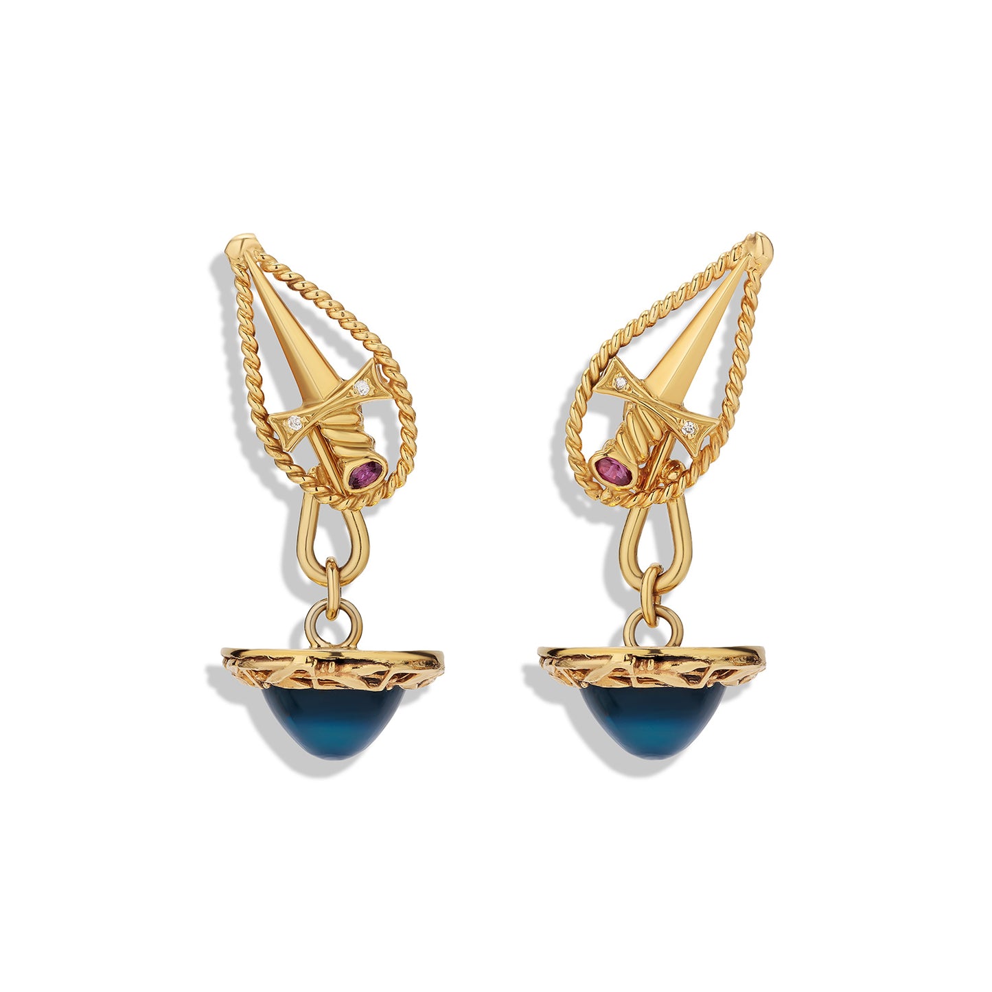 Chalcedony Spada Earrings
