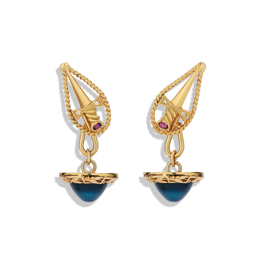 Chalcedony Spada Earrings