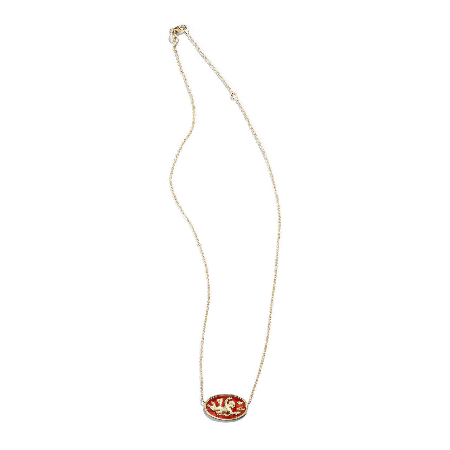 Enamel Ninfa dei Fiori Necklace