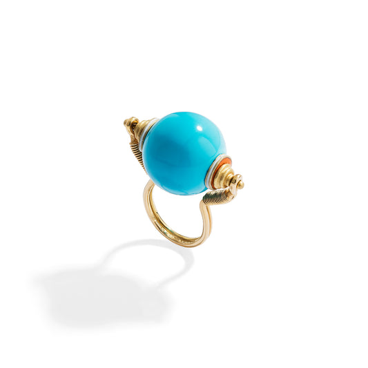 Turquoise Bocce Ring