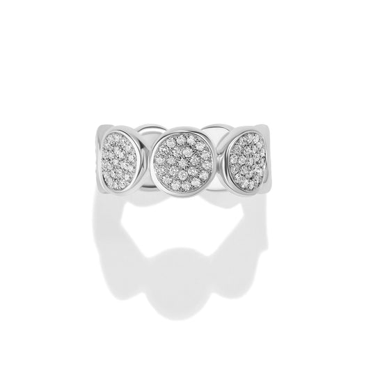 Anello luna piena rubino