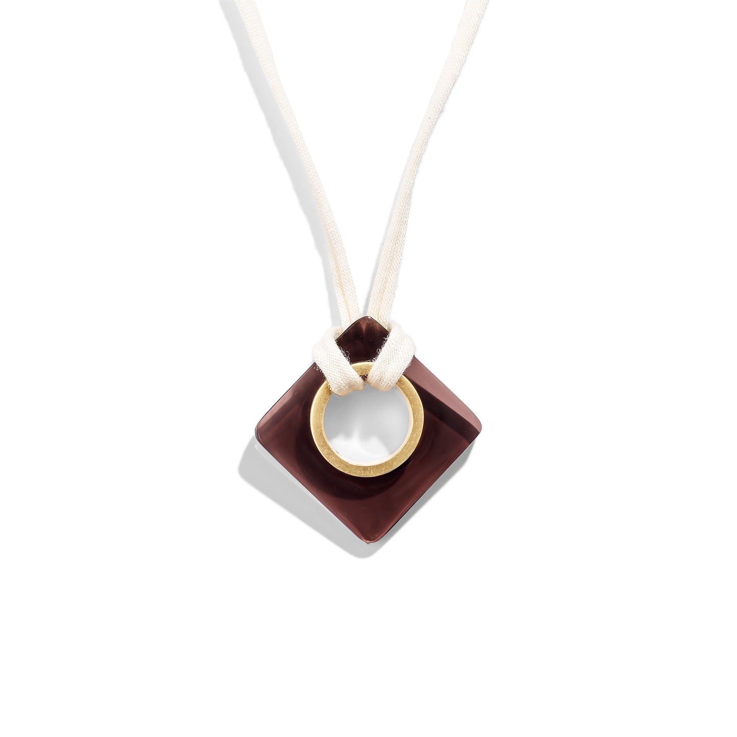 Smoke Topaz Blocco Necklace