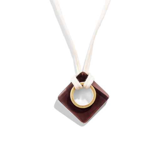 Smoke Topaz Blocco Necklace