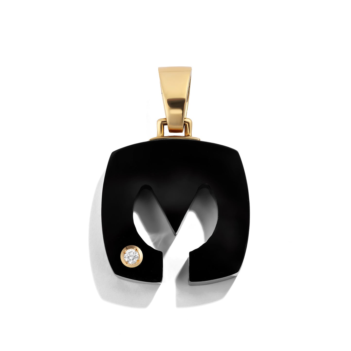 Onyx Splendente Letter Pendant