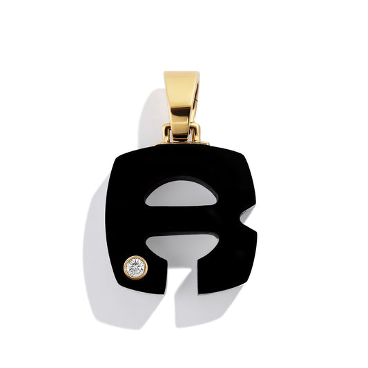 Onyx Splendente Letter Pendant