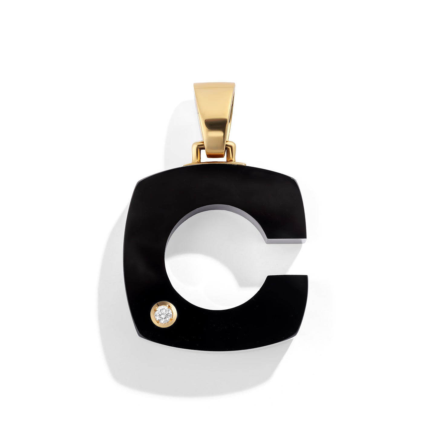Onyx Splendente Letter Pendant