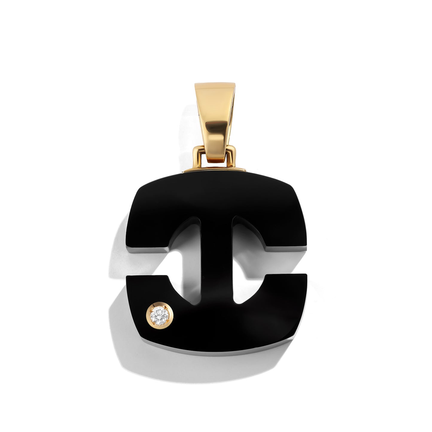 Onyx Splendente Letter Pendant