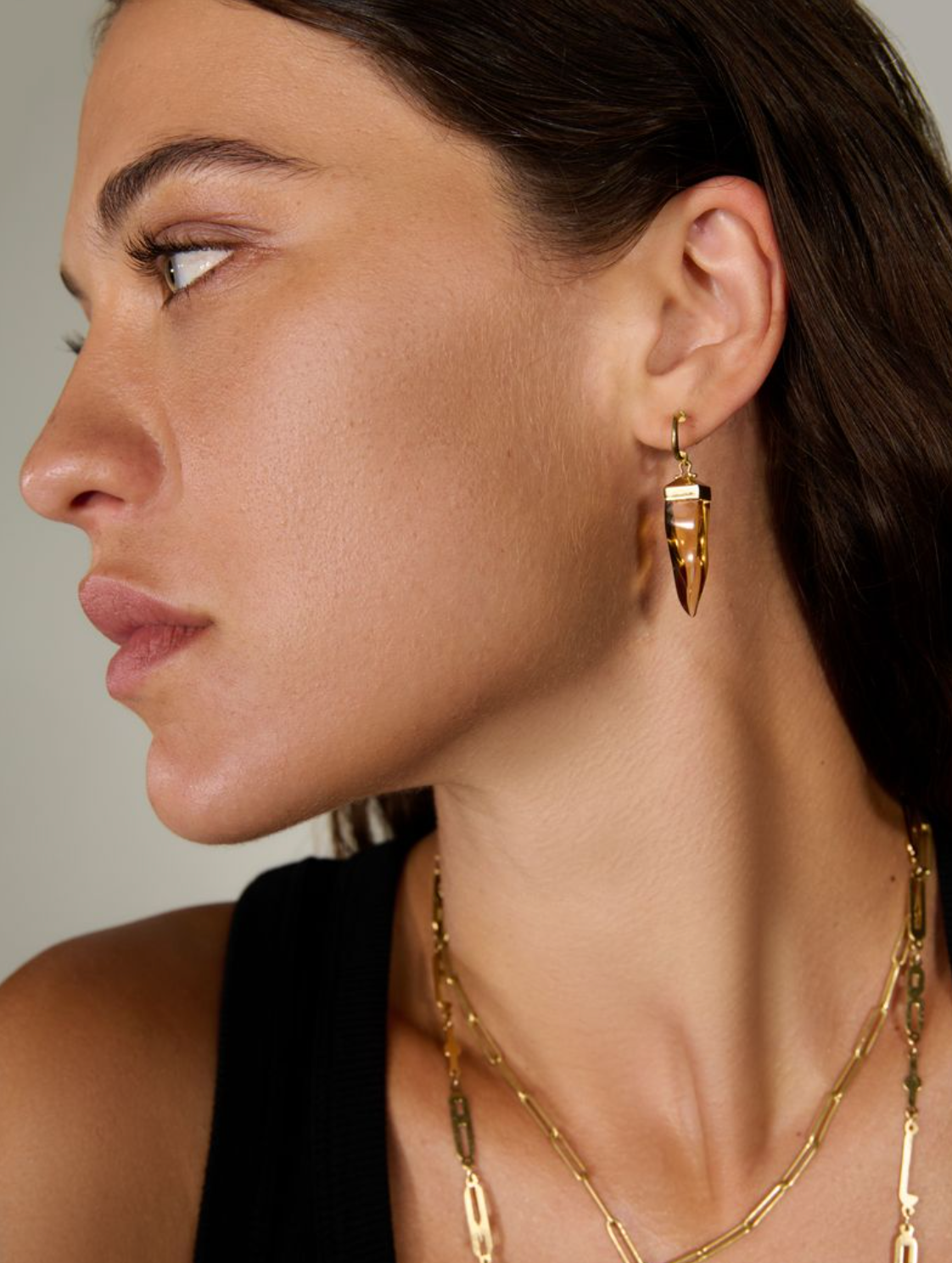 Citrine Cornicello Earrings