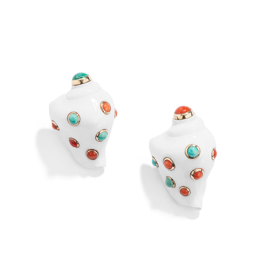 Speckled Shell Earrings